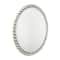 CosmoLiving by Cosmopolitan Silver Metal Wall Mirror with Bead Detailing 36" x 1" x 36"